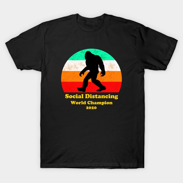 Social Distancing World Champion 2020 T-Shirt by BlueLook